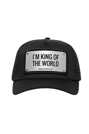 GOORIN BROS I'm King of the World Black Aluminium Cap with Tote Bag - Black