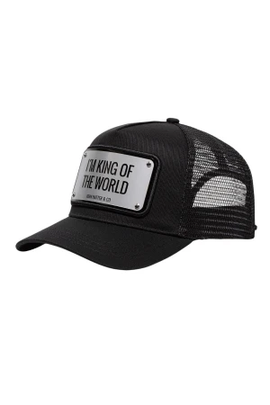 GOORIN BROS I'm King of the World Black Aluminium Cap with Tote Bag - Black