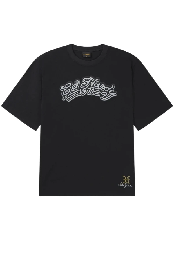 ED HARDY Men's Stay True Regular T-Shirt - Black