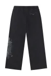 ED HARDY Ανδρική Φόρμα Gothic Flaming Dragon Relaxed Jogger - Μαύρη