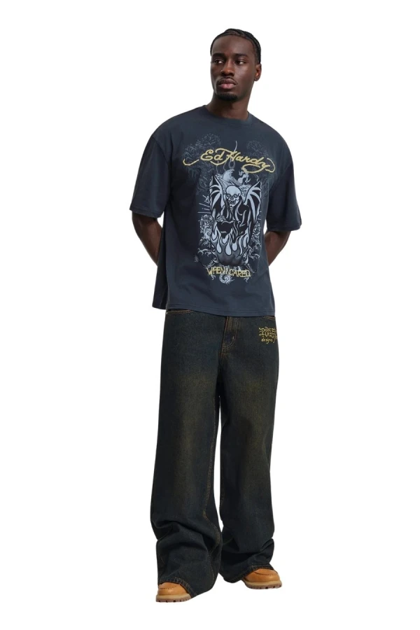 ED HARDY Men's When I Cared Relaxed T-Shirt 