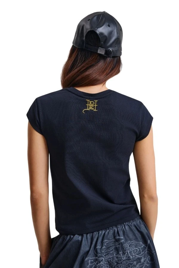 ED HARDY Γυναικείο T-Shirt Women’s Snakebite Cap Sleeve - Μαύρο