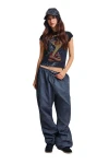 ED HARDY Γυναικείο T-Shirt Women’s Snakebite Cap Sleeve - Μαύρο