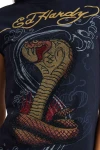 ED HARDY Γυναικείο T-Shirt Women’s Snakebite Cap Sleeve - Μαύρο