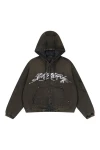 ED HARDY Μπουφάν MENS WASHED CANVAS JACKET - BLACK