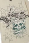 ED HARDY Ανδρικό T-Shirt Men’s Multi Graphic Relaxed T-Shirt - Μπεζ