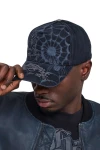 Ed Hardy Spiderweb 5 Panel Cap - Black