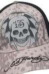 ED HARDY Καπέλα 13 SKULL 5 PANEL TRUCKER Καπέλο - γκρι