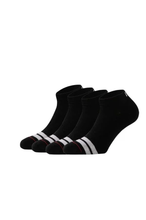 BEE UNUSUAL Fuck Off Low Cut Socks- BLACK