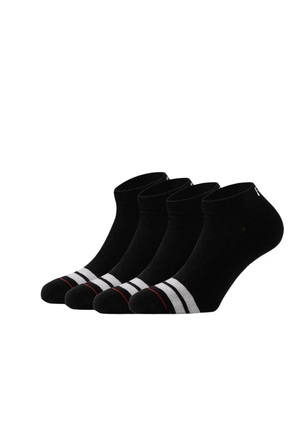 BEE UNUSUAL Fuck Off Low Cut Socks- BLACK