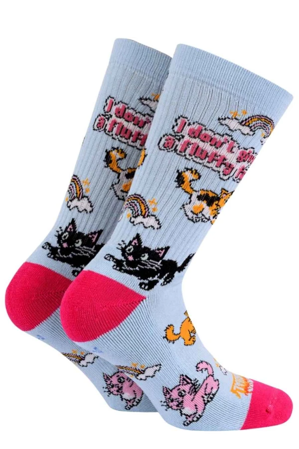 BEE UNUSUAL A Fluffy Cat HT Premium Κάλτσες - Γαλάζιο