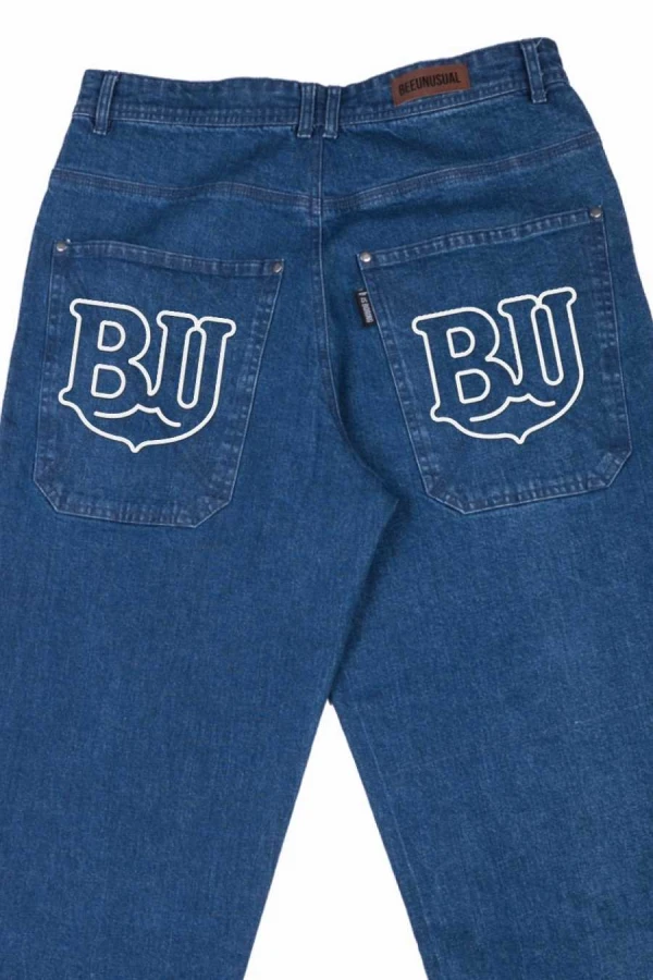 BEE UNUSUAL Men's Honey Relaxed Jeans – Blue Denim