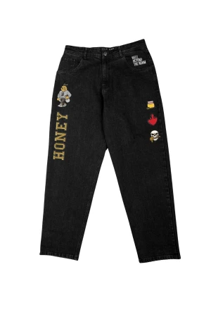 BEE UNUSUAL Ανδρικό Τζιν Honey Relaxed Jeans – Μαύρο
