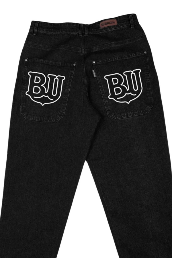 BEE UNUSUAL Ανδρικό Τζιν Honey Relaxed Jeans – Μαύρο