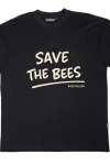 BEE UNUSUAL Men's Save the Bees Oversized T-Shirt – Black