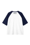 BEE UNUSUAL T-Shirt Sweet but Dangerous Oversized – Λευκό / Σκούρο Μπλε