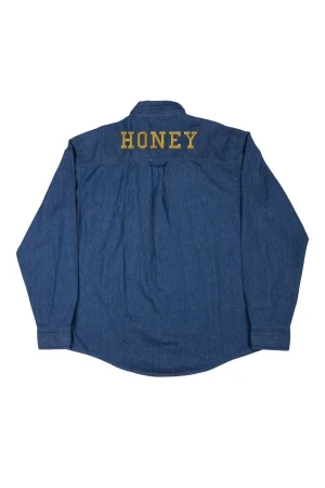 BEE UNUSUAL Πουκάμισα Honey Overshirt - BLUE