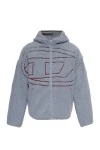 DIESEL Teddy Ζακέτα S-ZAT SWEAT-SHIRT - ΓΚΡΙ