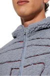 DIESEL Teddy Ζακέτα S-ZAT SWEAT-SHIRT - ΓΚΡΙ