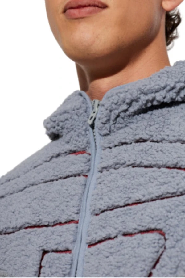 DIESEL Teddy Ζακέτα S-ZAT SWEAT-SHIRT - ΓΚΡΙ