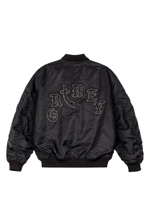 GRIMEY Μπουφάν ODD CUTLASS BOMBER JACKET - BLACK