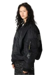 GRIMEY Μπουφάν ODD CUTLASS BOMBER JACKET - BLACK