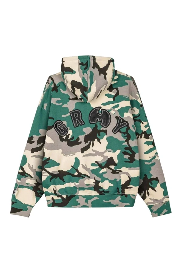 GRIMEY Φούτερ με Κουκούλα TICAL X GRIMEY CAMO REGULAR HOODIE - CAMO