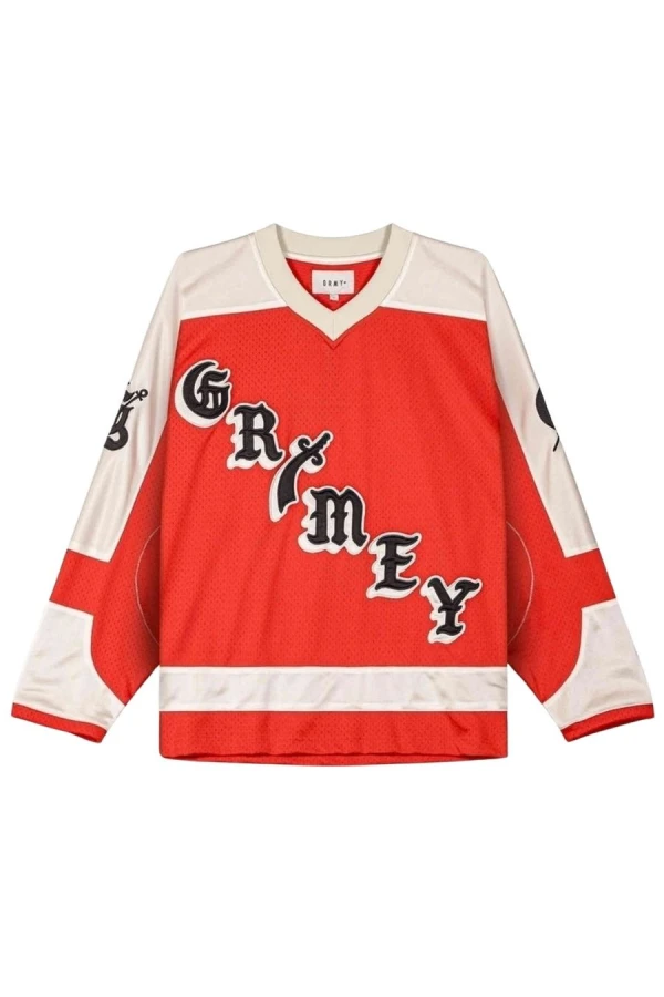 GRIMEY Μακρυμάνικες Μπλούζες ODD CUTLASS HOCKEY JERSEY - RED
