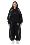 GRIMEY Φόρμες THE INFAMOUS BAGGY SWEATPANTS - BLACK
