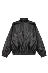 GRIMEY Μπουφάν TICAL X GRIMEY PU LEATHER TRACK JACKET - BLACK