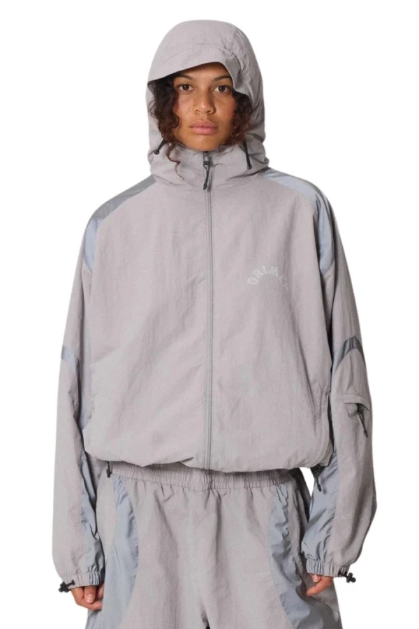 GRIMEY Unisex THE INFAMOUS WINDBREAKER - Grey