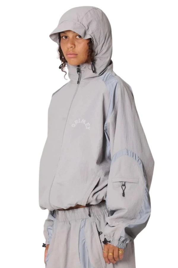 GRIMEY Unisex THE INFAMOUS WINDBREAKER - Grey