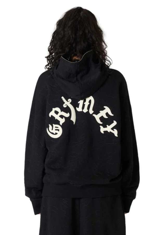 GRIMEY Unisex Ζακέτα ODD CUTLASS ZIPPER HOODIE - Μαύρη