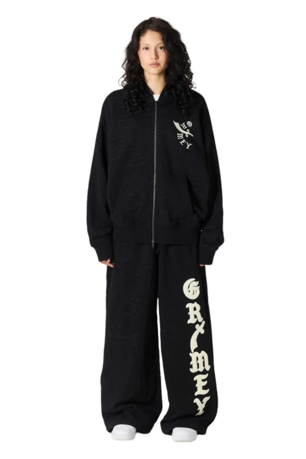 GRIMEY Unisex Ζακέτα ODD CUTLASS ZIPPER HOODIE - Μαύρη