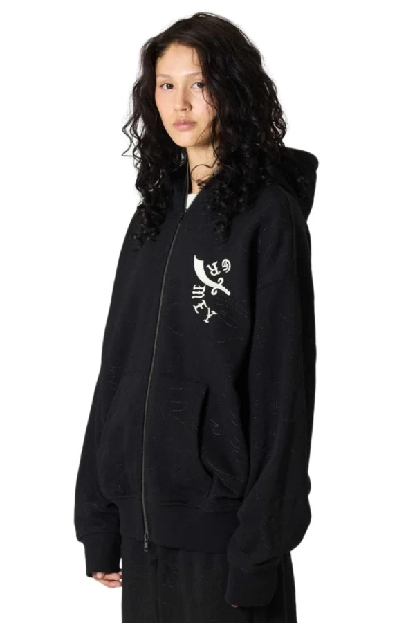 GRIMEY Unisex Ζακέτα ODD CUTLASS ZIPPER HOODIE - Μαύρη