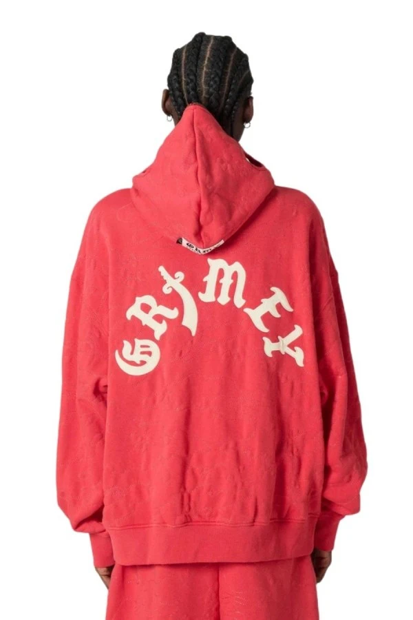 GRIMEY Unisex Ζακέτα ODD CUTLASS ZIPPER HOODIE - Κόκκινη