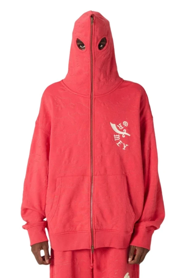 GRIMEY Unisex Ζακέτα ODD CUTLASS ZIPPER HOODIE - Κόκκινη