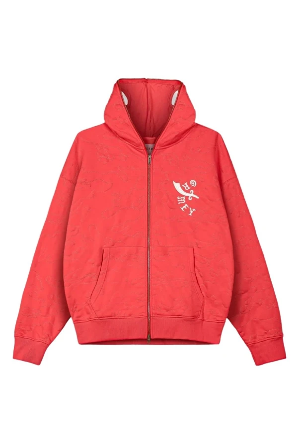 GRIMEY Unisex Ζακέτα ODD CUTLASS ZIPPER HOODIE - Κόκκινη