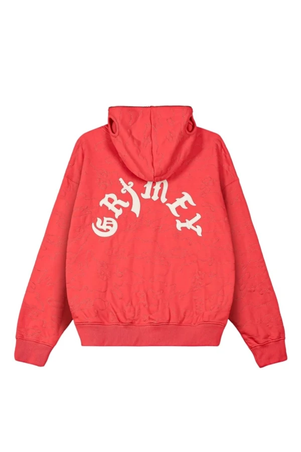 GRIMEY Unisex Ζακέτα ODD CUTLASS ZIPPER HOODIE - Κόκκινη