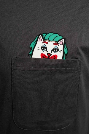 RIPNDIP T-Shirts Why So Nermal? Pocket Tee - GREY