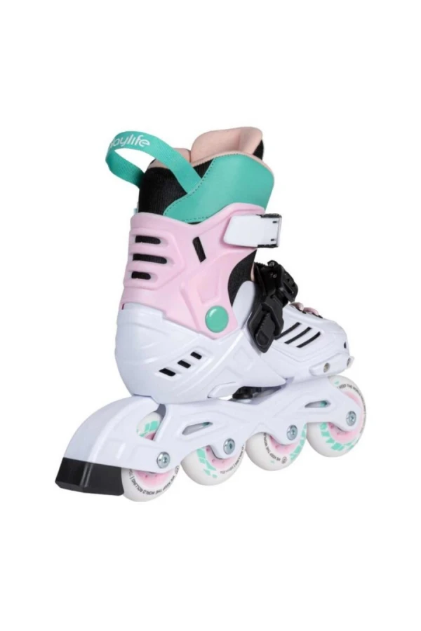 PLAYLIFE SKATES In Line Skates Khaan LTD Pastel adj. - WHITE