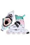 PLAYLIFE SKATES In Line Skates Khaan LTD Pastel adj. - WHITE