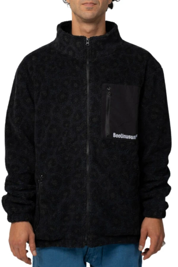 BEE UNUSUAL Μπουφάν BU84 Blackout Sherpa Fleece Full Zip Jacket - MULTI
