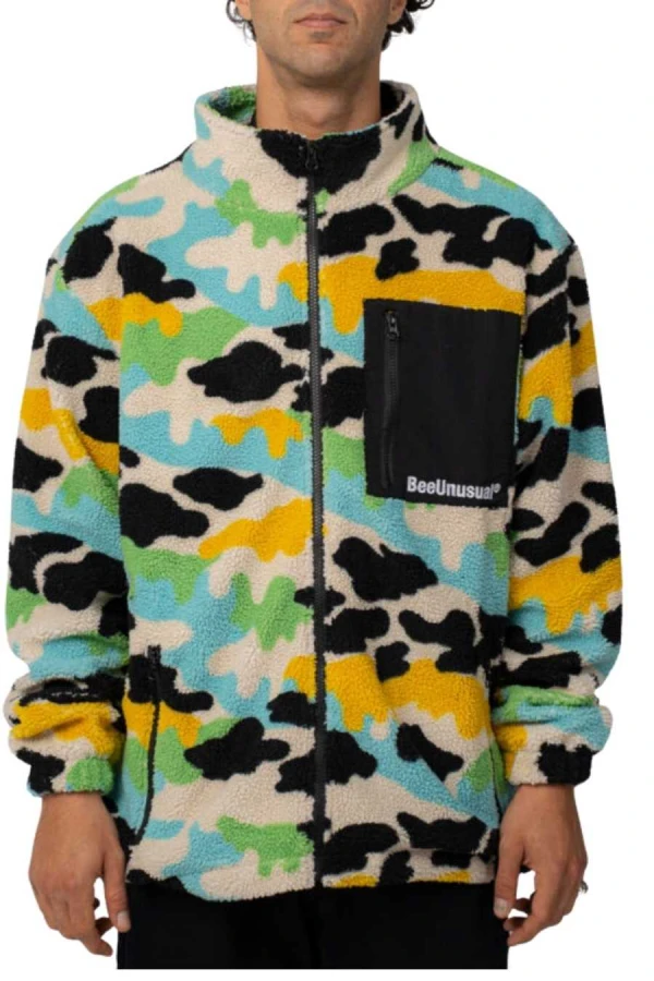 BEE UNUSUAL Μπουφάν Pure Happiness Sherpa Fleece Full Zip Jacket - MULTI