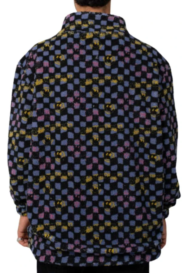 BEE UNUSUAL Μπουφάν Checkered Sherpa Fleece Full Zip Jacket - MULTI