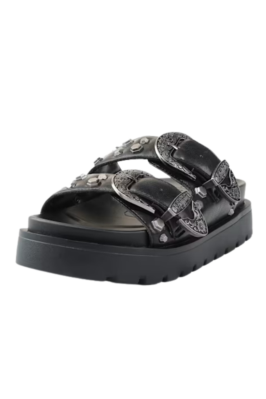 BUFFALO Γυναικεία RAYA ARI WEST Platform Σανδάλια-1602338-BLACK