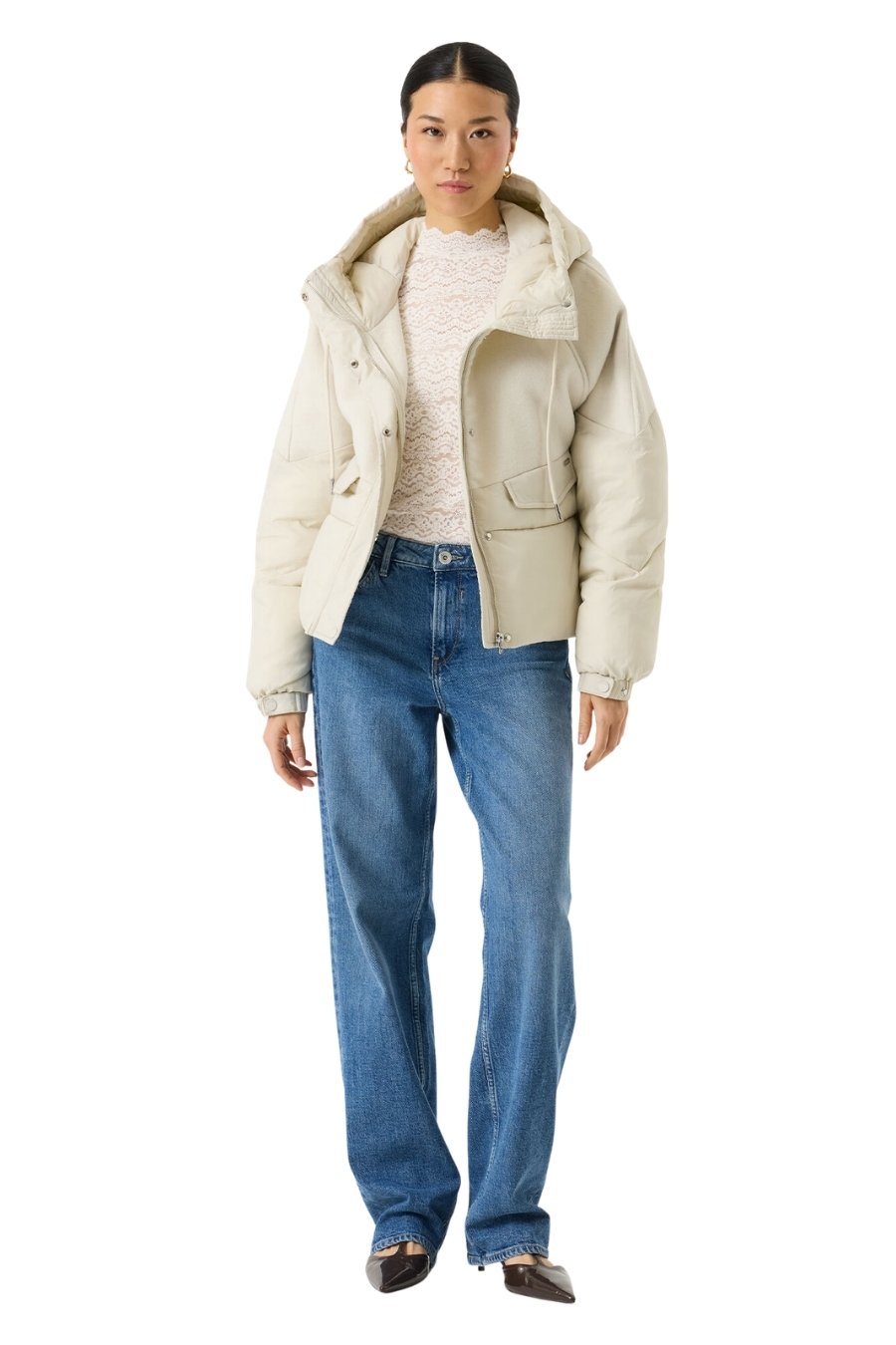 GARCIA Μπουφάν GJ2600904_ladies outdoor jacket - BEIGE-GJ2600904-BEIGE