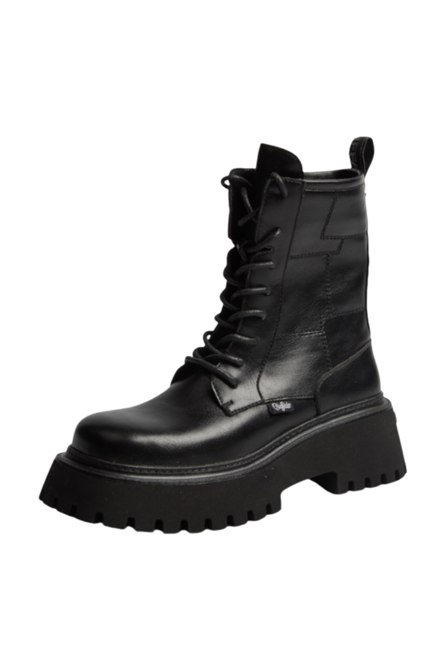BUFFALO Μπότες- Μποτάκια STACY LACE UP MID - BLACK-PD00018418-BLACK