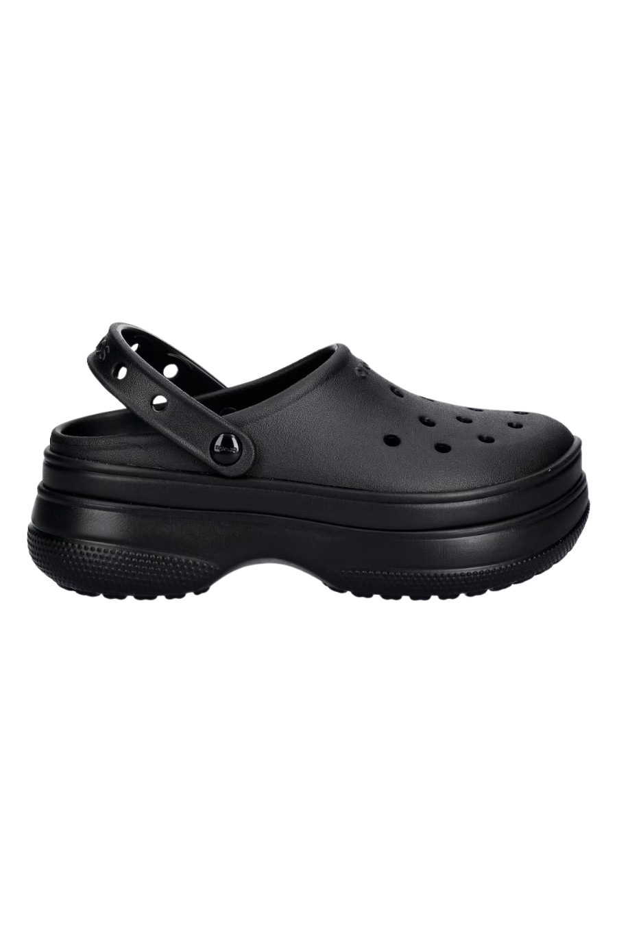 CROCS Classic Stacked Clog Slides - Μαύρο-211355-BLACK