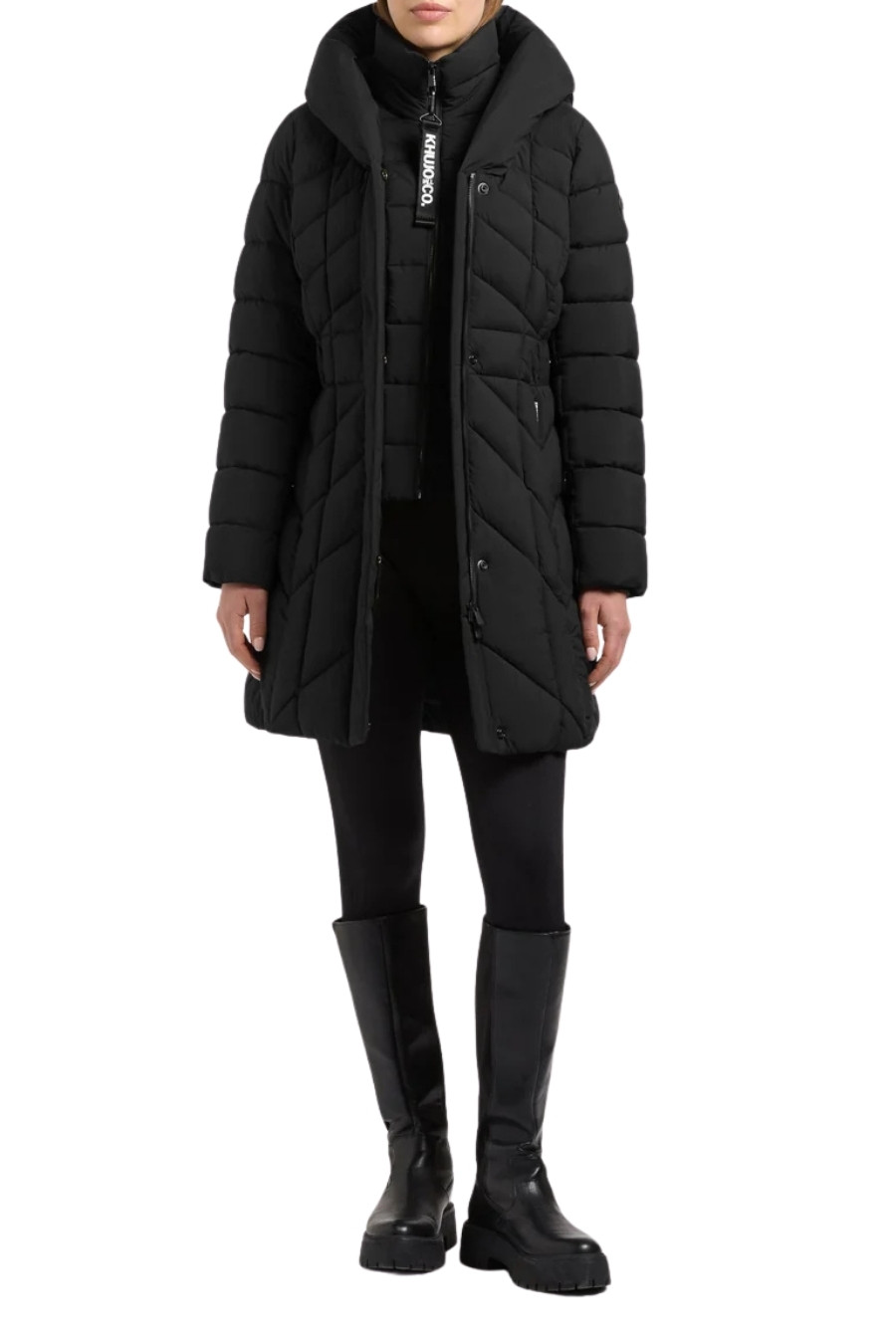 KHUJO Μπουφάν PURCH - BLACK-1036CO263-BLACK